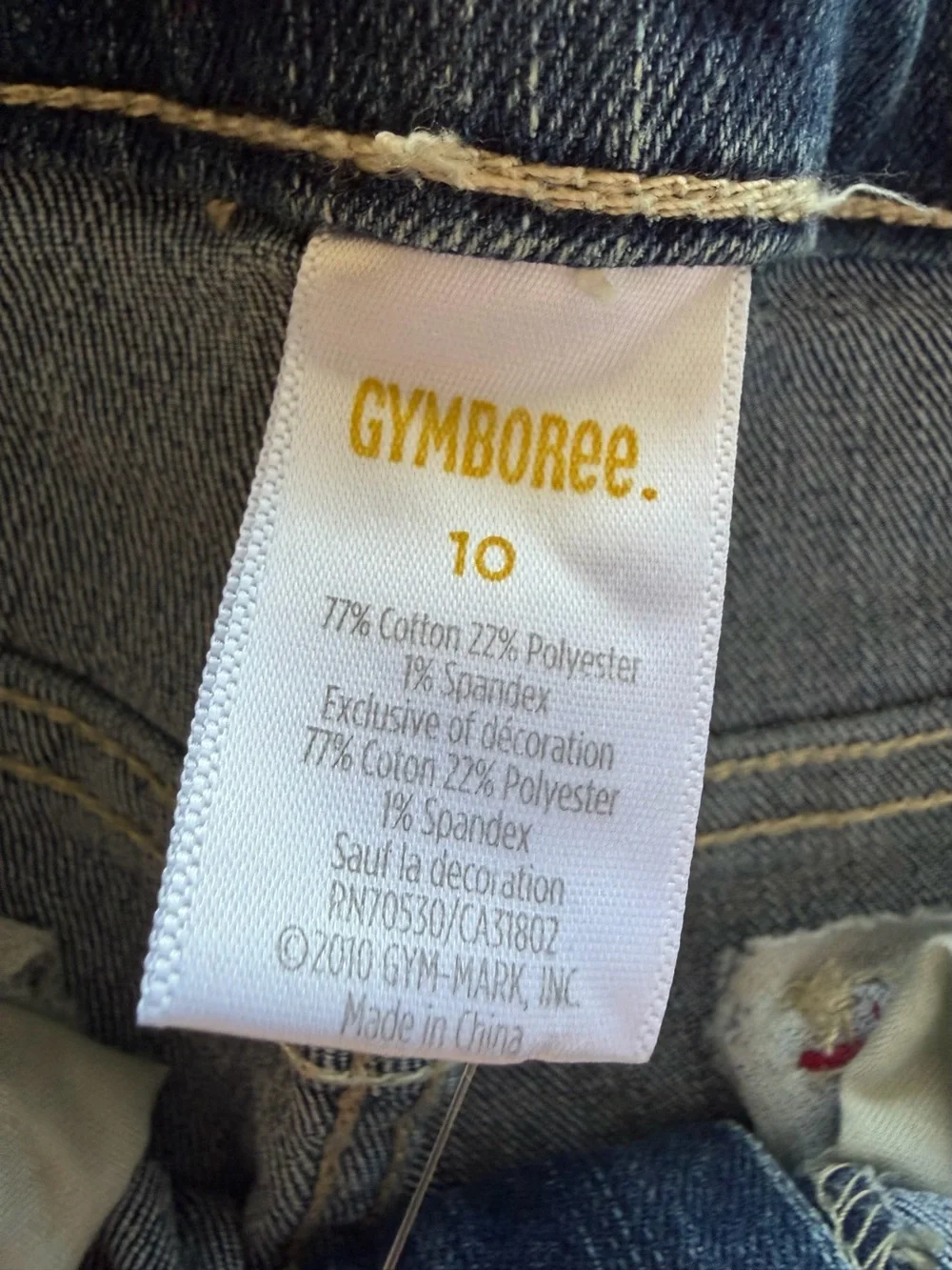 NWT Gymboree Dark Blue Flare Jeans with Multicolor Dot Trim
